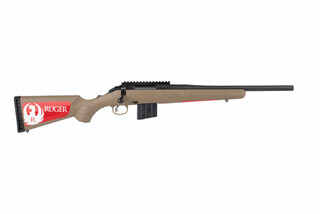 Ruger American Ranch Compact 350 Legend rifle features a 16 inch barrel